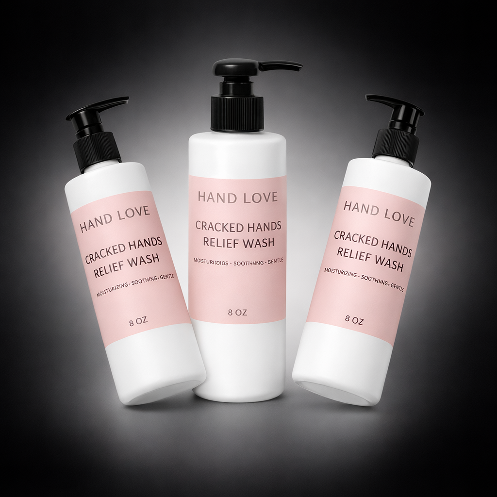 Cracked Hands Relief Wash – Gentle Moisturizing Hand Cleanser for Dry, Cracked Skin