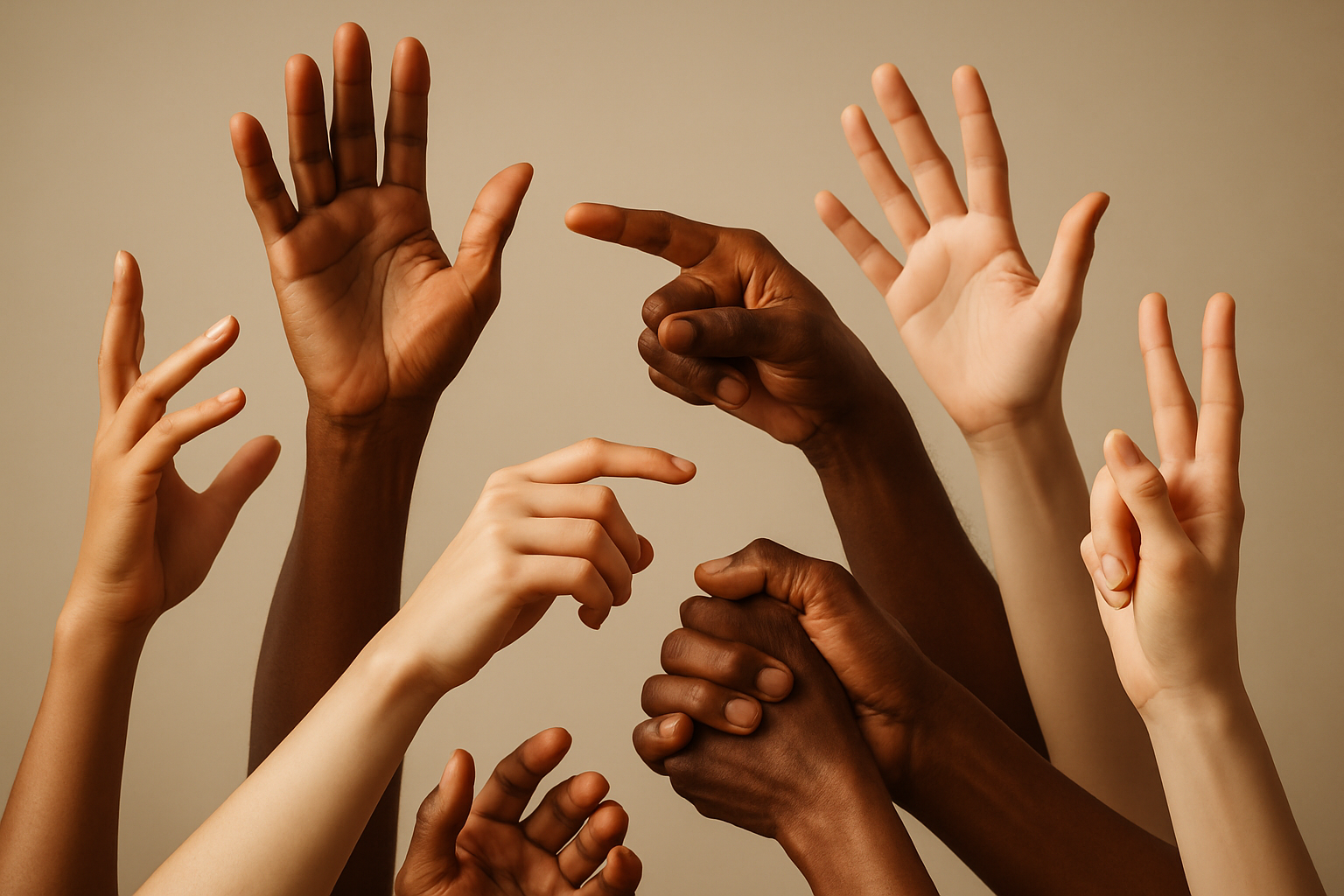 Video of different hands